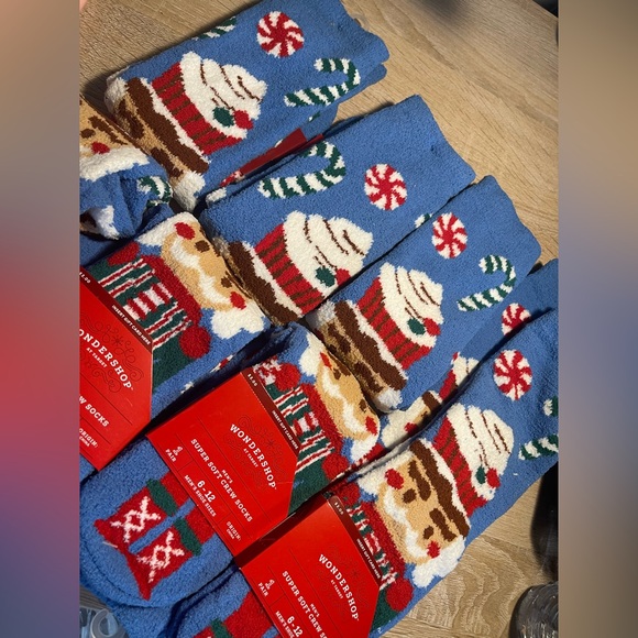 Wondershop Blue Socks with Cupcake and Candy Design - Picture 1 of 3
